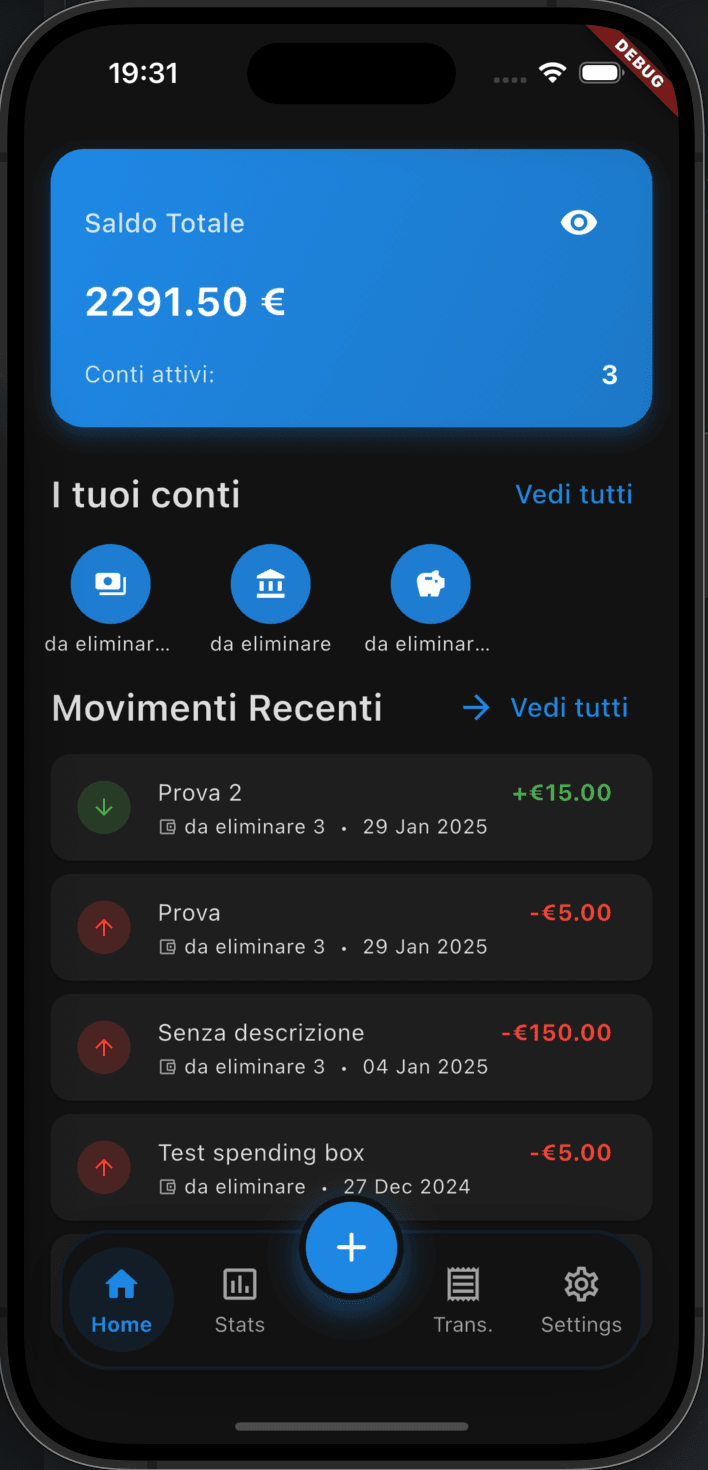 Money Report (In sviluppo) - iOS Version